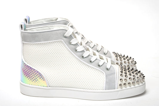 Bianco Version Lou Spikes Orlato Flache Schuhe