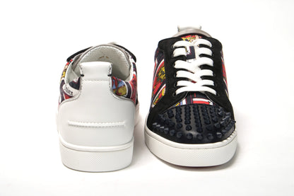 Schwarz Multi/Marine Mat Louis Junior Spikes Schuhe