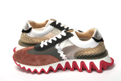 Multicolor Loubishark Flache Version Schuhe