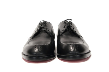 Schwarz A Mon Homme Flache Kalb Schuhe