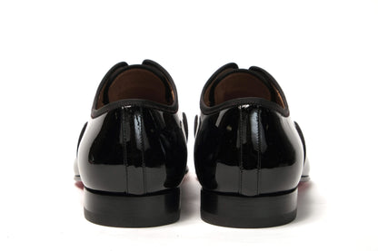 Schwarze Alpha Male flache Schuhe