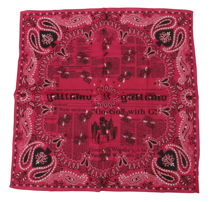 Rosa Bandana Wrap Foulard Quadratisches Taschentuch Halstuch
