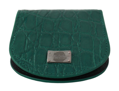 Grüne exotische Häute Kondom Fall Halter Brieftasche