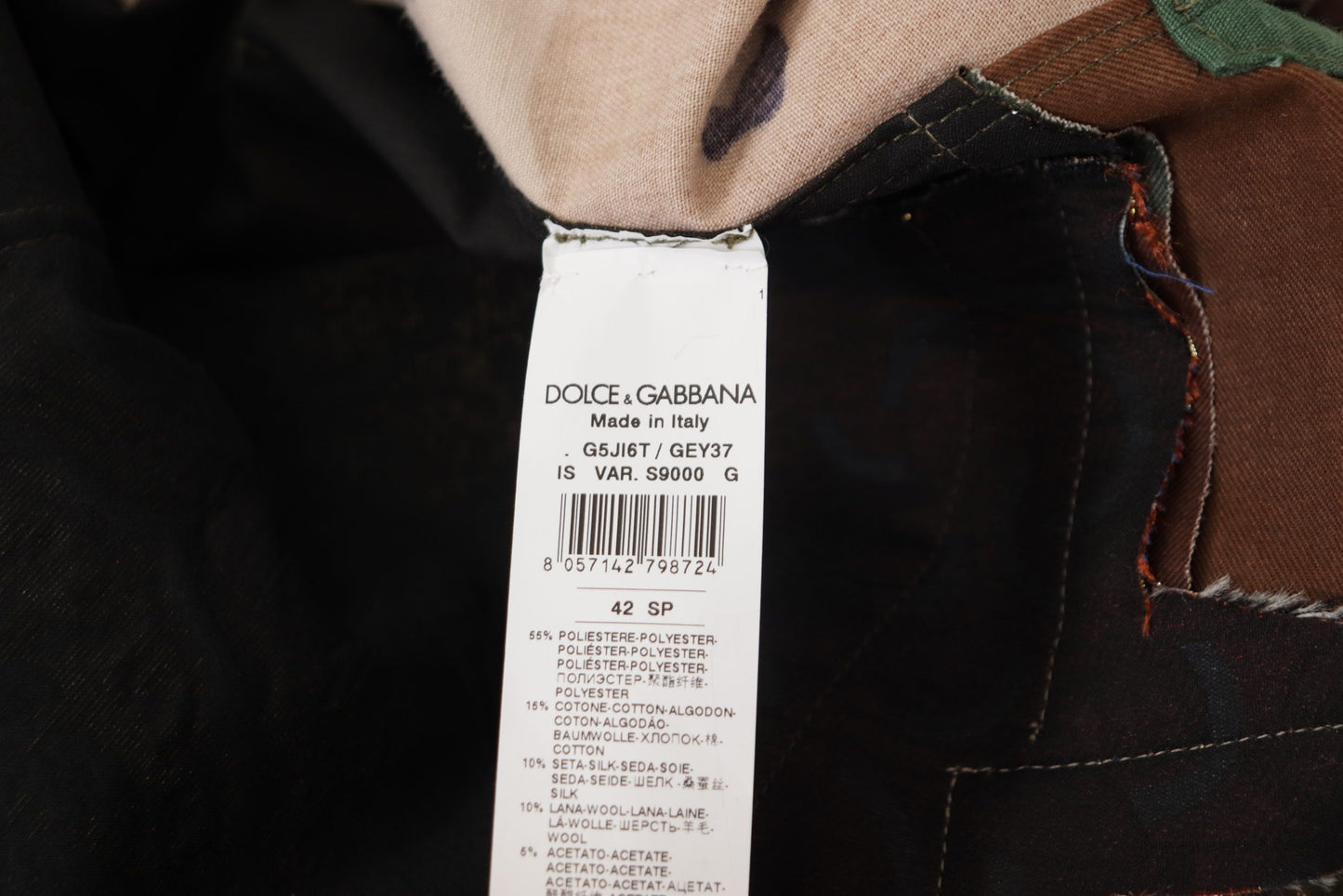 Multicolor Button Down Patchwork Hemd
