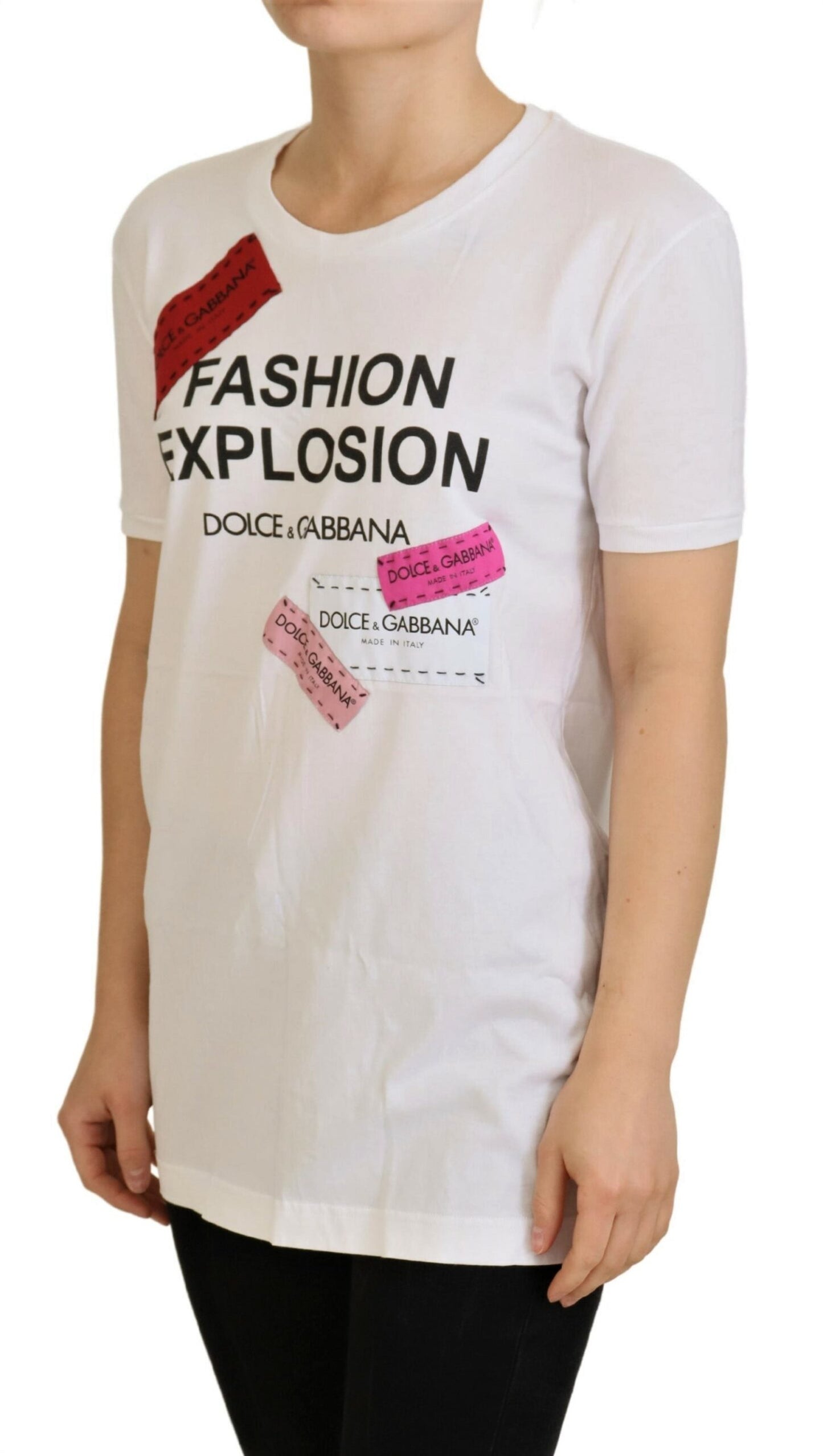 Weißes Baumwolltop Modeexplosion T-shirt