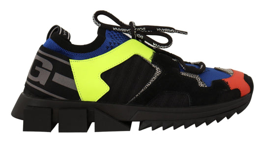Schwarz Stoff Wildleder Sorrento Lace Up Sneakers Schuhe