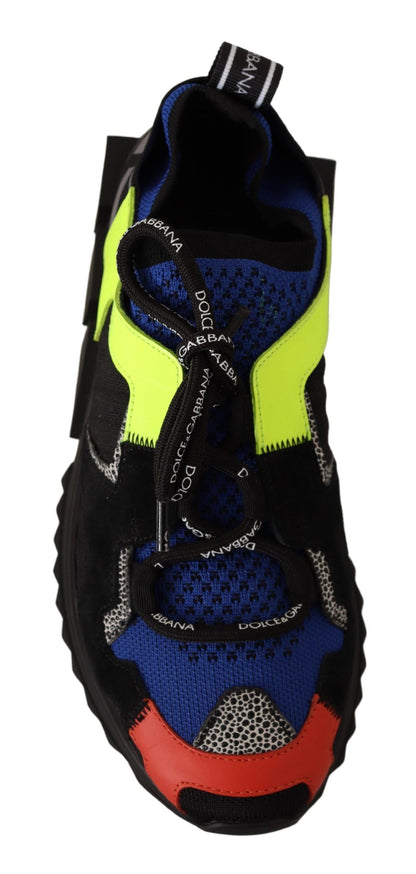 Schwarz Stoff Wildleder Sorrento Lace Up Sneakers Schuhe