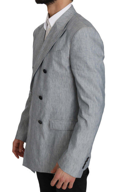 Blaue Flachsjacke NAPOLI Mantel Blazer