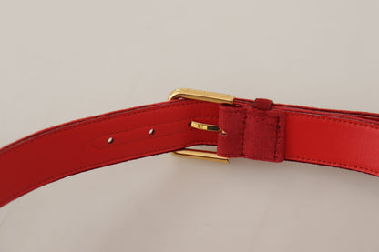 Red Velvet Gold Logo gravierte Metallschnalle Gürtel
