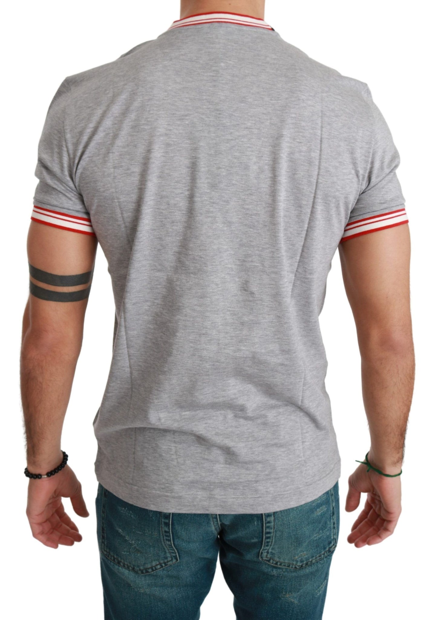Graues Baumwoll-Top 2019 Jahr des Schweins T-shirt