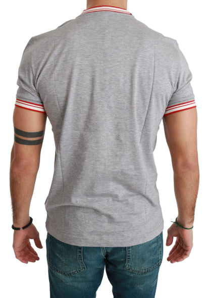 Graues Baumwoll-Top 2019 Jahr des Schweins T-shirt