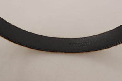 Brauner Samt Bronze Vintage Logo Metallschnalle Gürtel