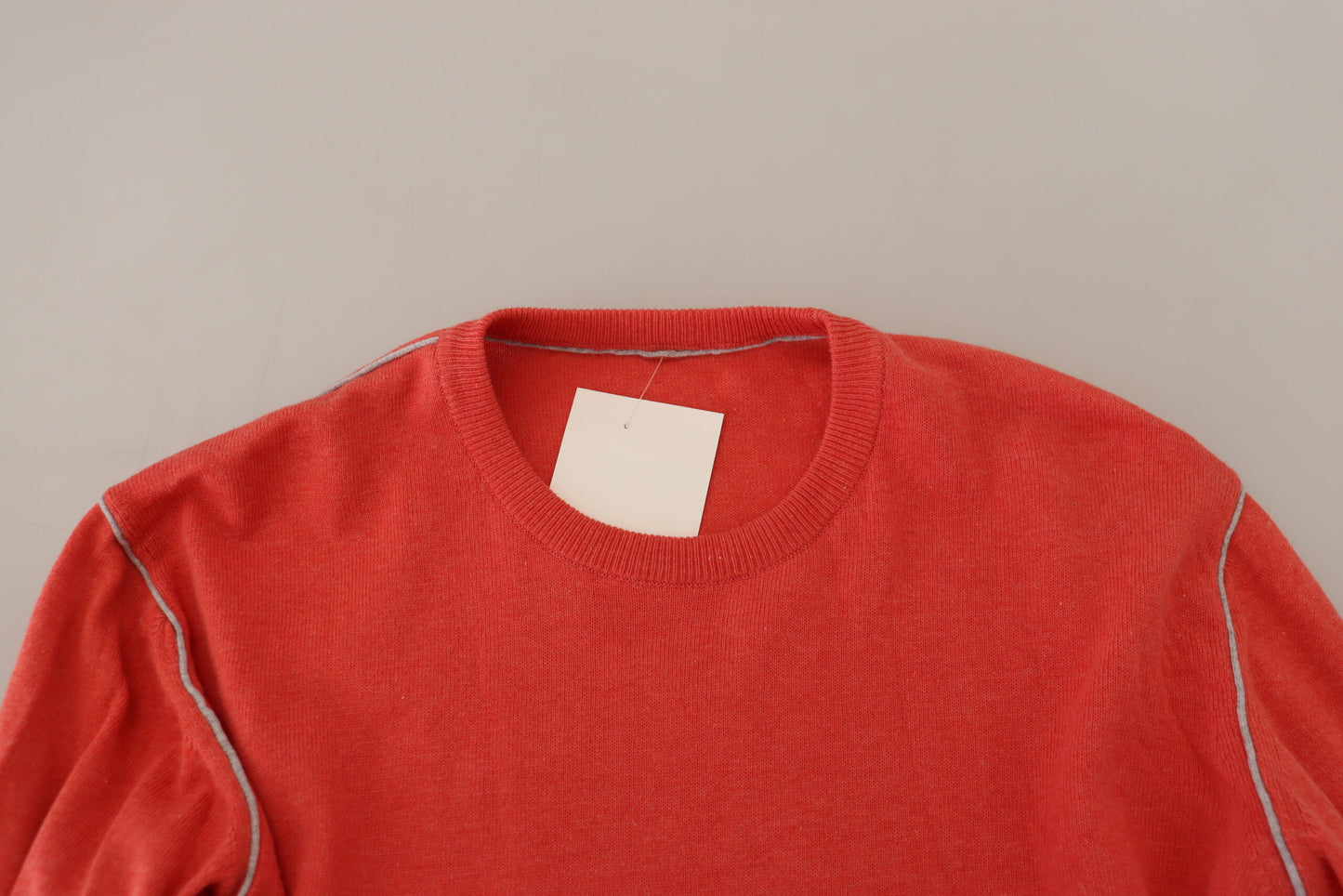 Orange Baumwoll-Crewneck-Pullover Pullover