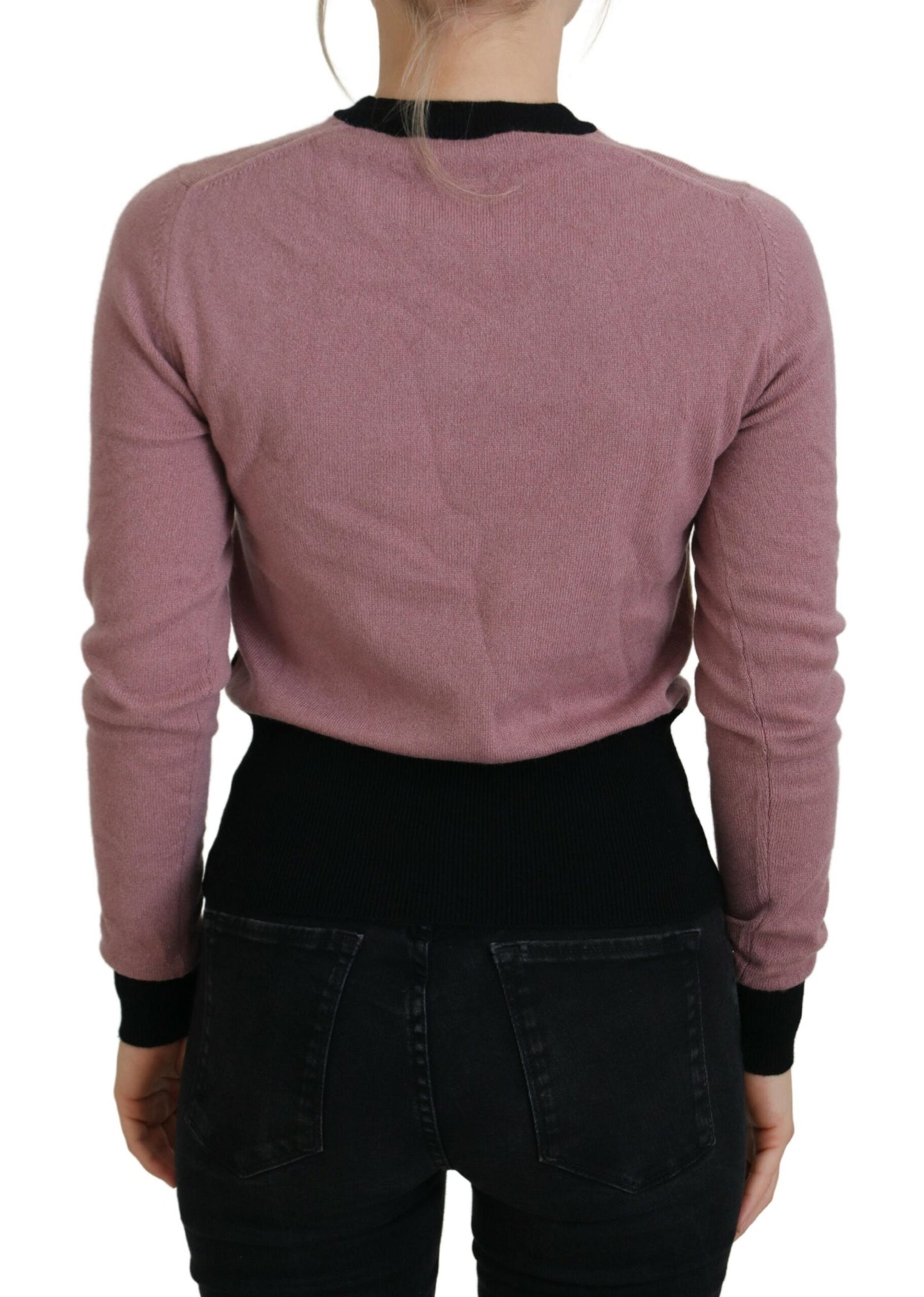 Mehrfarbig bedrucktes Langarm-Pullover-Shirt Top
