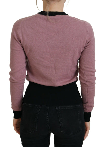 Mehrfarbig bedrucktes Langarm-Pullover-Shirt Top