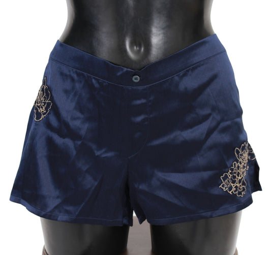 Baumwolle Blau Lingerie Shorts Unterwäsche