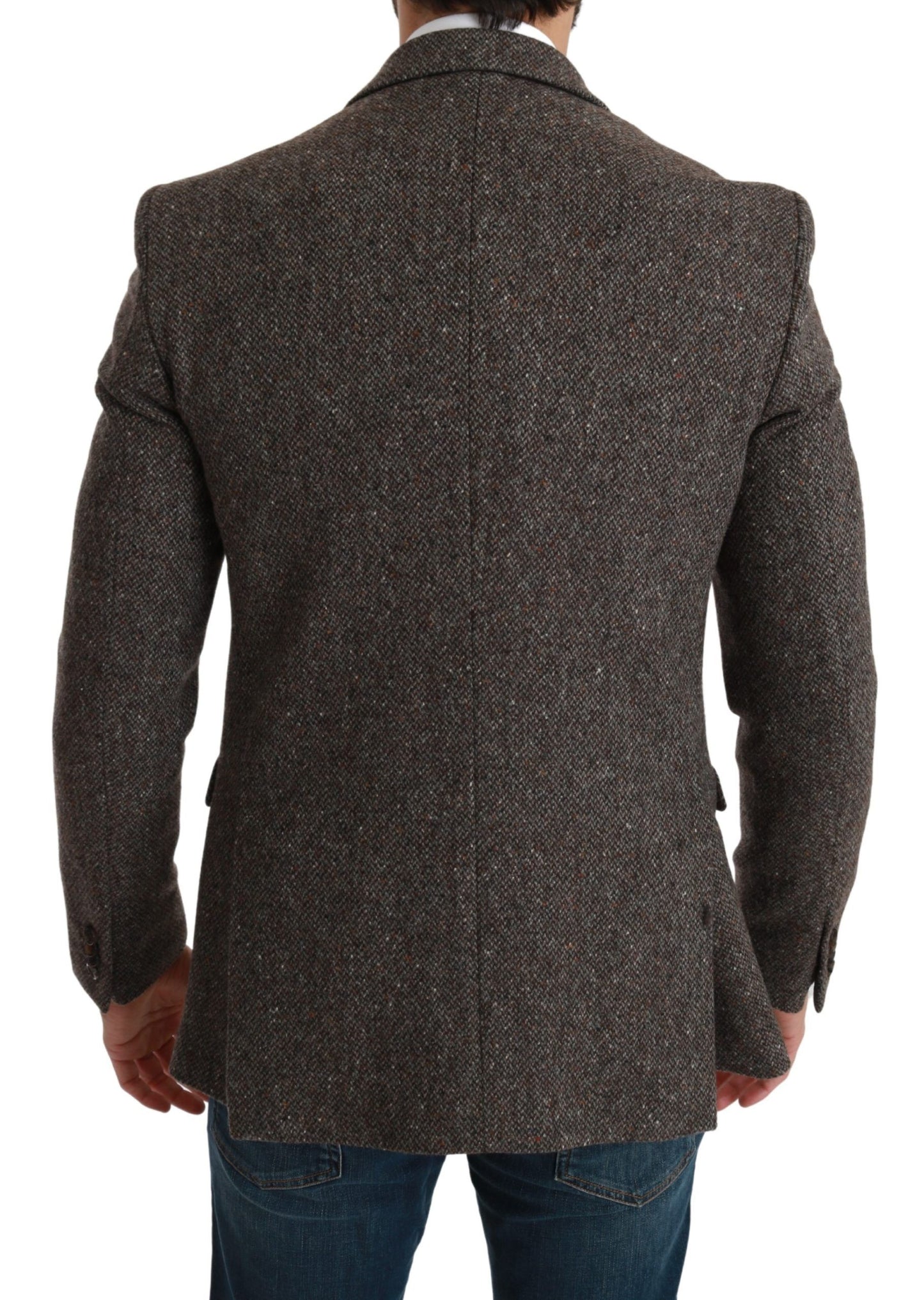 Braune Jacke Formeller Mantel Wollblazer