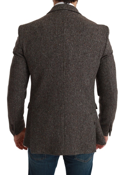 Braune Jacke Formeller Mantel Wollblazer