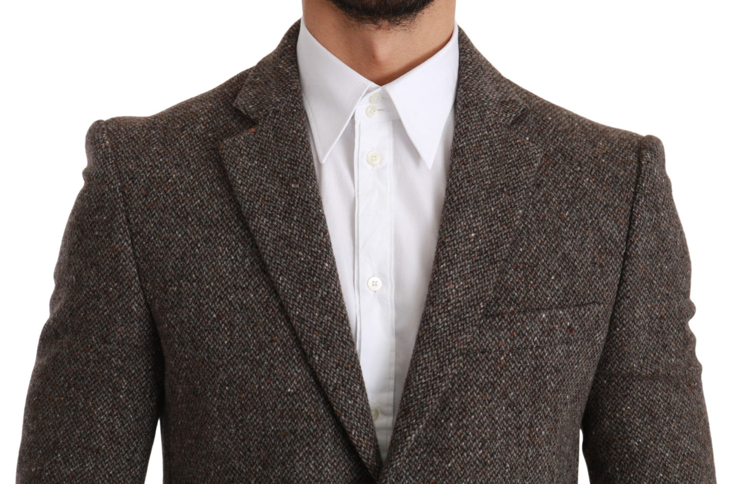 Braune Jacke Formeller Mantel Wollblazer