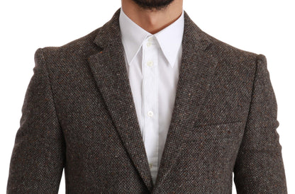 Braune Jacke Formeller Mantel Wollblazer