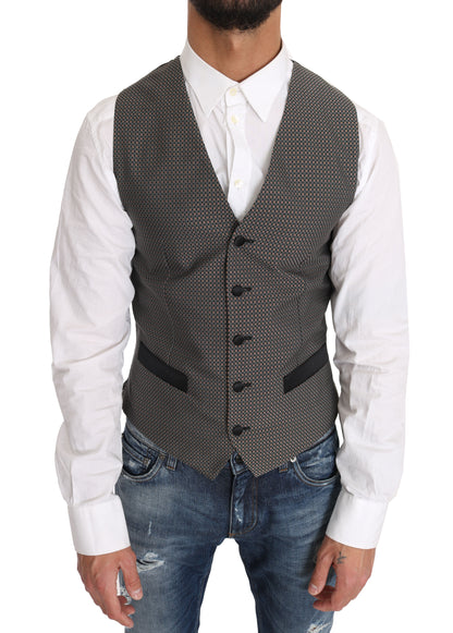 Blazer Weste 2 Stück Grau MARTINI Muster