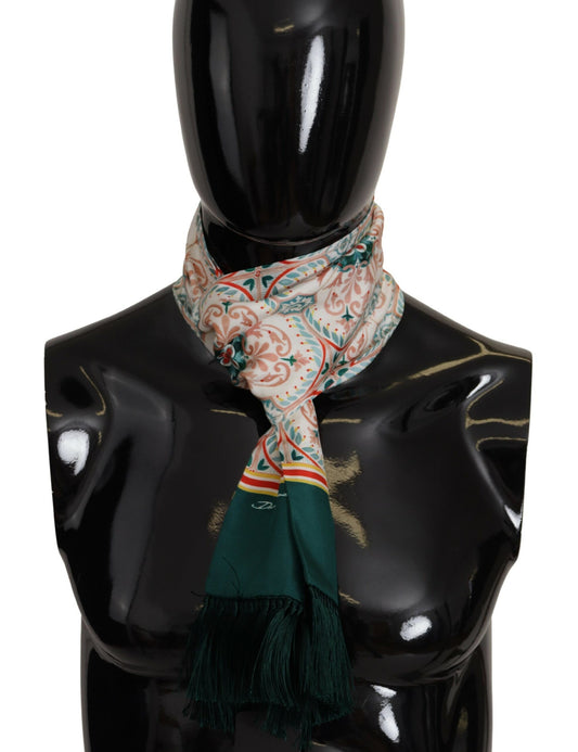 Multicolor Floral Muster Wrap Fringe Schal