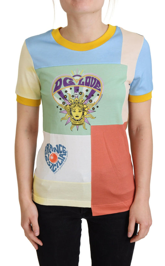 Multicolor Baumwolle DG Love Patchwork