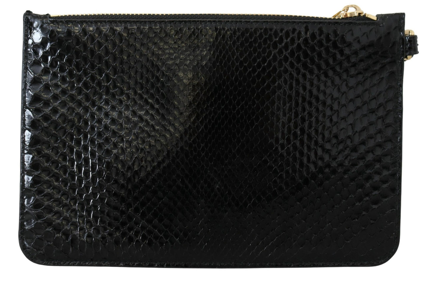 Schwarzes Leder Ayers Clutch Geldbörse Portemonnaie Brieftasche