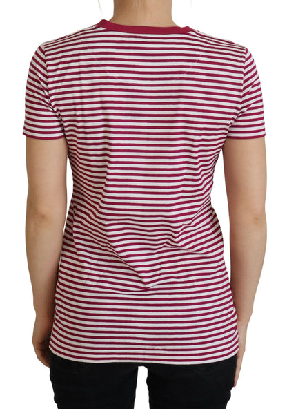 Weiß-rosa IBIZA Exklusive T-shirt