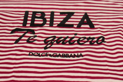 Weiß-rosa IBIZA Exklusive T-shirt