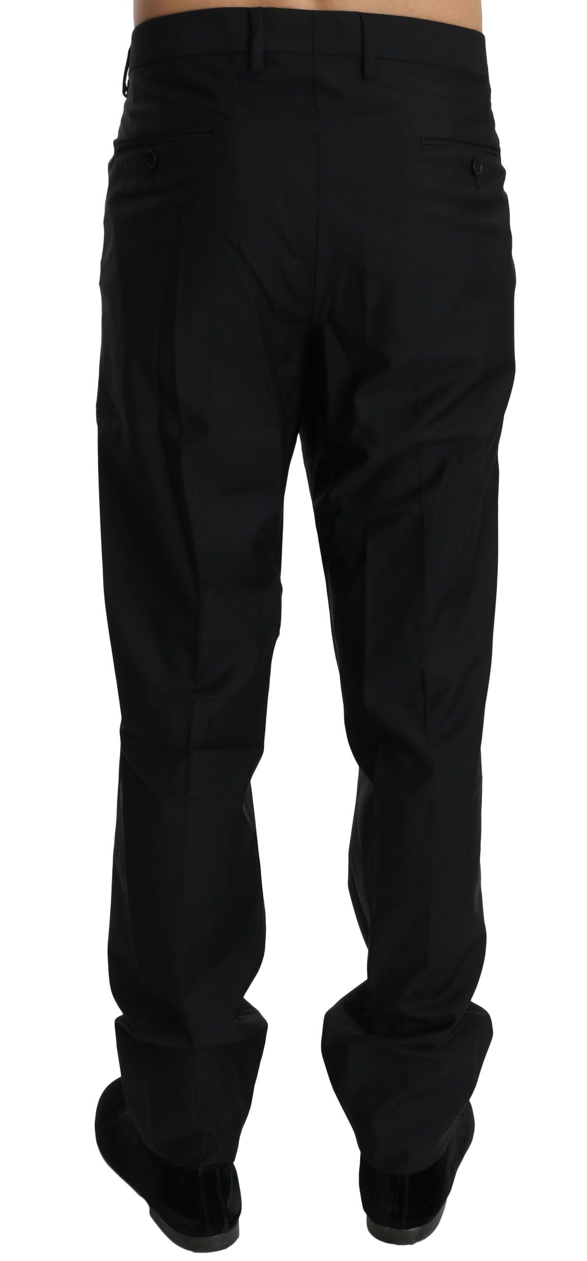 Schwarzes Kleid Formale Hose Männer Wolle Hose