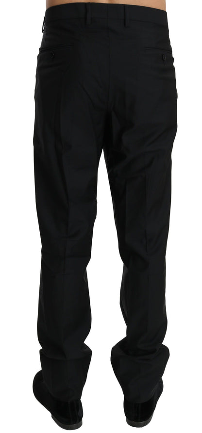 Schwarzes Kleid Formale Hose Männer Wolle Hose