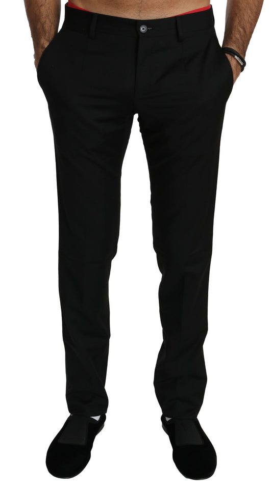Schwarzes Kleid Formale Hose Herrenwollhosen