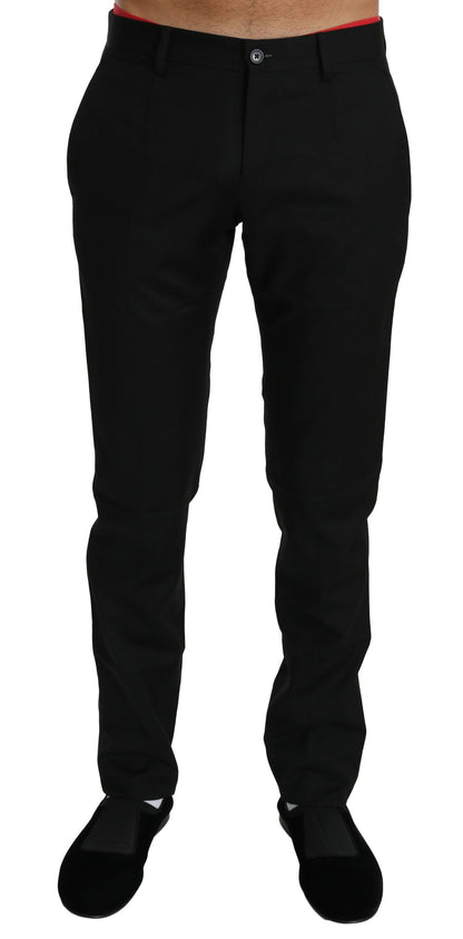 Schwarzes Kleid Formale Hose Herrenwollhosen