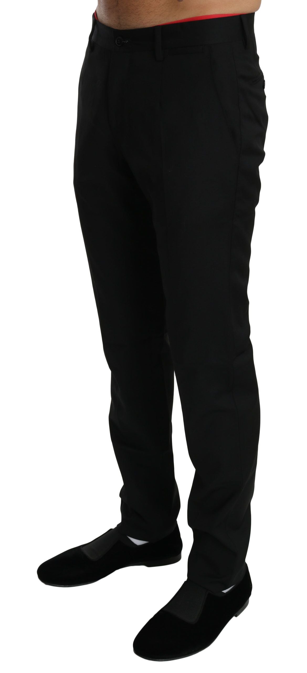 Schwarzes Kleid Formale Hose Herrenwollhosen