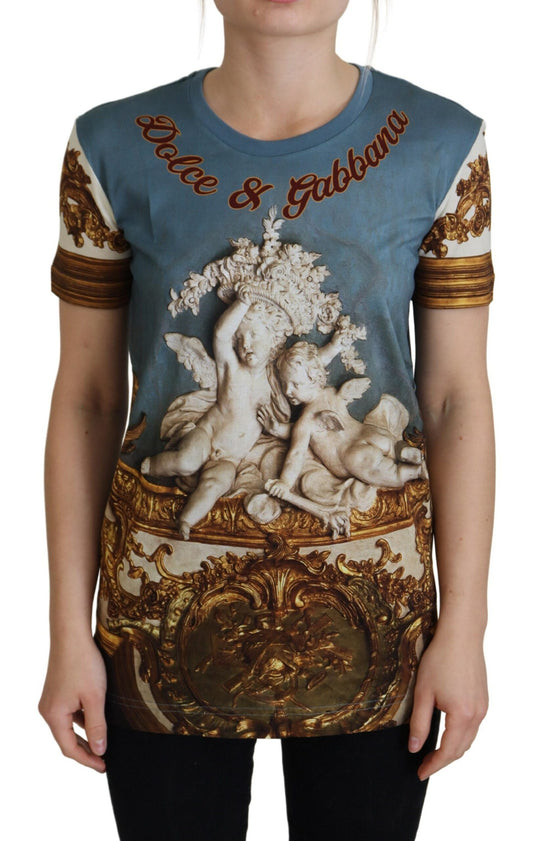 Multicolor DG Logo Angel Bedrucktes Shirt Top