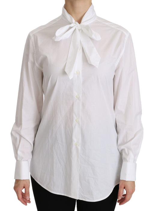 Weißes langärmeliges Poloshirt mit Rollkragen