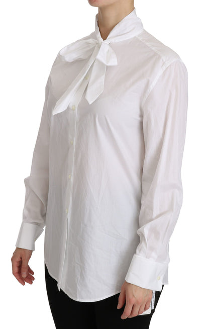 Weißes langärmeliges Poloshirt mit Rollkragen