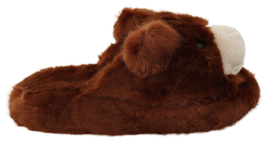 Brauner Teddybär Hausschuhe Sandalen Schuhe