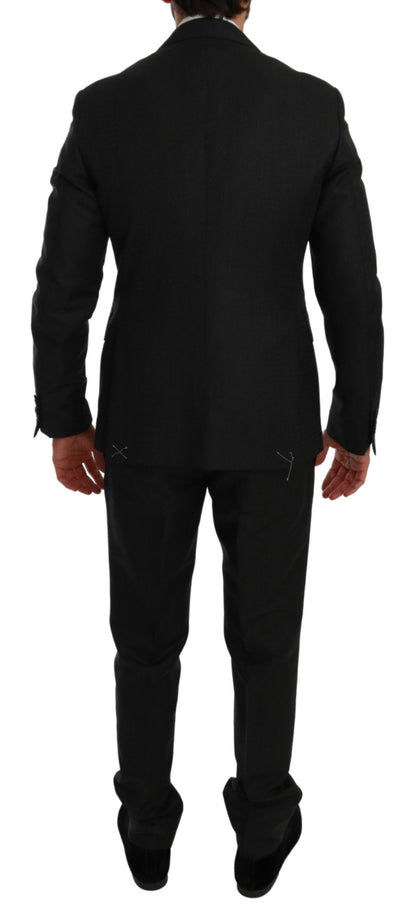 Schwarzer Crystal Bee Slim Fit 2 Stück Anzug