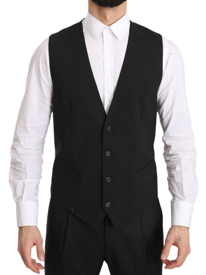 Graues Gilet STAFF Regular Fit Formal Vest