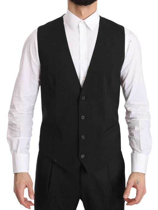 Graues Gilet STAFF Regular Fit Formal Vest