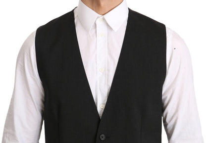 Graues Gilet STAFF Regular Fit Formal Vest