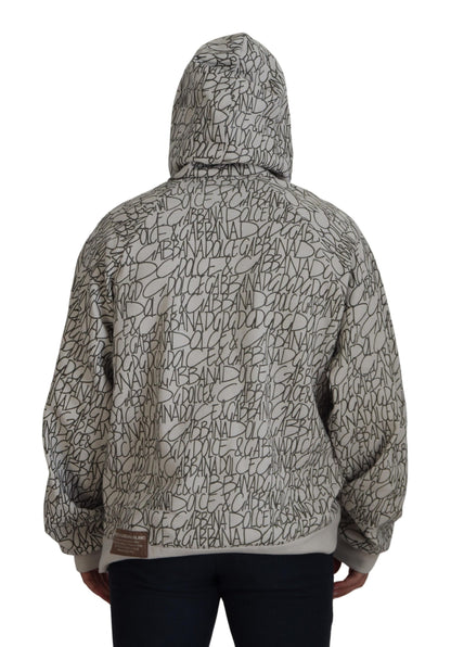 Beigefarbener Kapuzenpullover mit Taschen aus Baumwolle