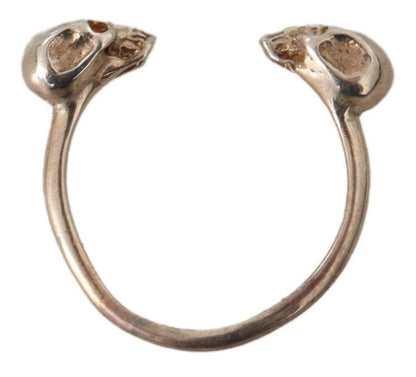 Antiker Silberton Totenkopf Männer Schmuck Ring