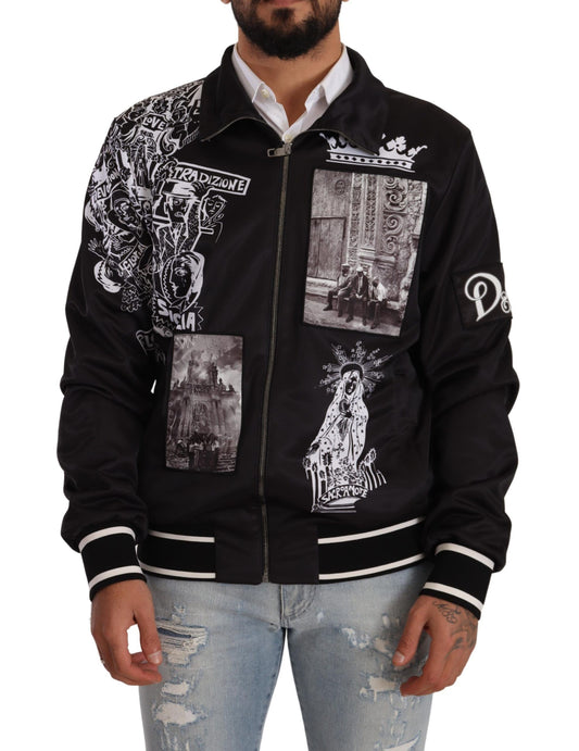 Superstizione Pullover mit schwarzem Logo-Reißverschluss