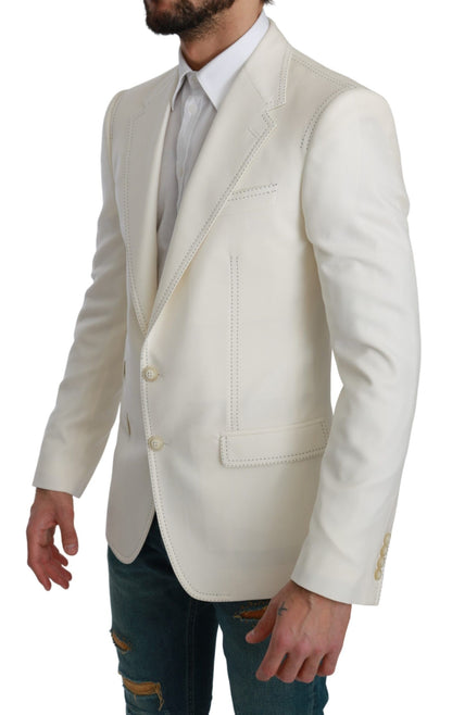 SICILIA Cremefarbener einreihiger formeller Blazer