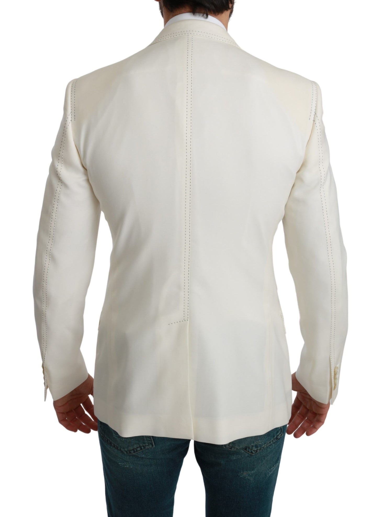 SICILIA Cremefarbener einreihiger formeller Blazer