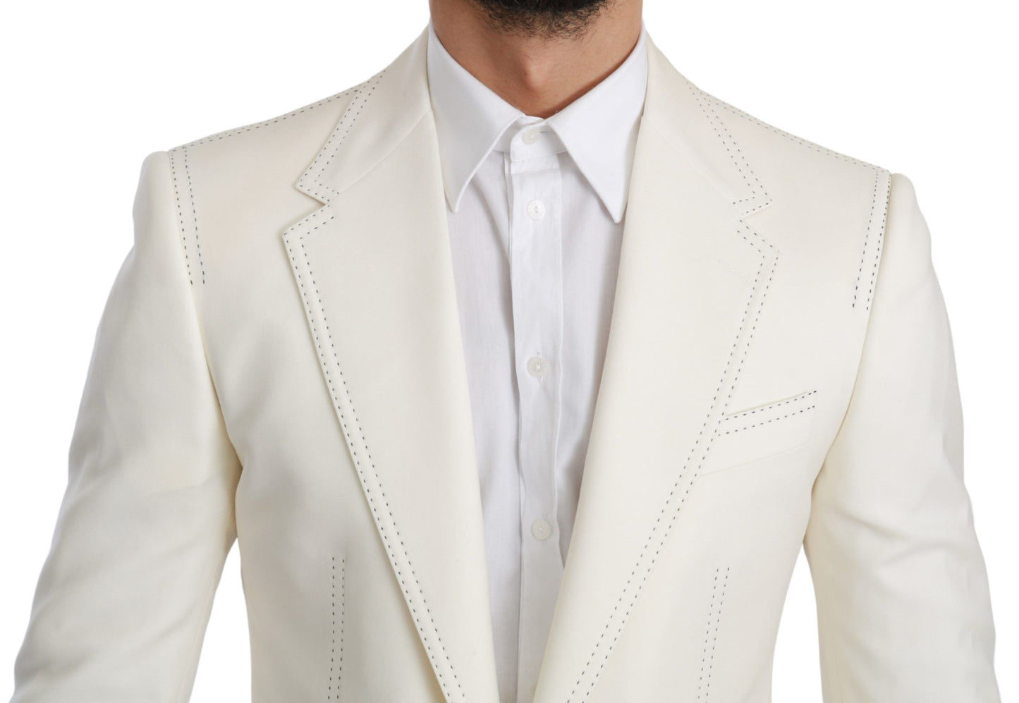 SICILIA Cremefarbener einreihiger formeller Blazer