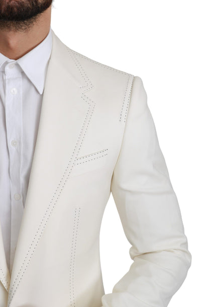 SICILIA Cremefarbener einreihiger formeller Blazer
